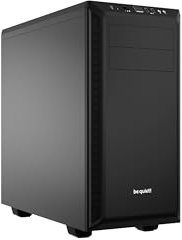 be quiet! Pure Base 600 Black PC-Gehäuse, 2X Pure Wings 2 Lüfter, Radiatoren bis 360mm, 3-stufige Lüftersteuerung
