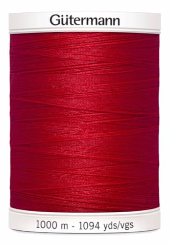 Gütermann Sew All - Hilo de poliéster, Rojo carmesí 0156, 1000 m