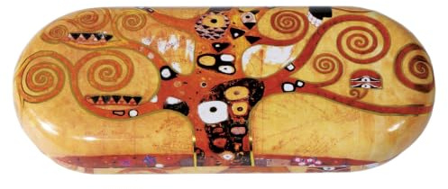 Fridolin Brillenetui Gustav Klimt Lebensbaum, 16x6.6x2.8 cm