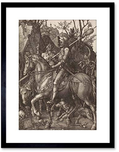 The Art Stop Painting Albrecht Durer Knight Death Devil Old Master Framed Print F97X2655