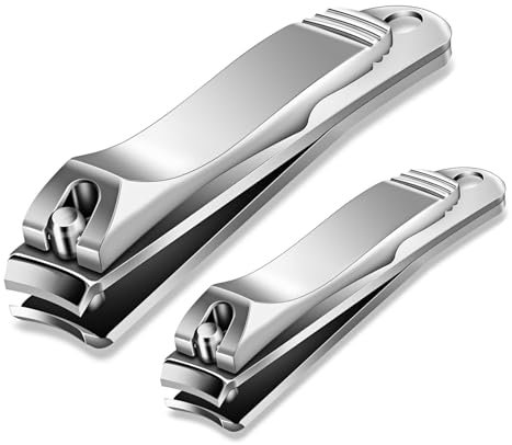 Nagelknipser Groß Für Fingernägel Und Fußnägel - Nail Clipper 2 Stücke Fingernagel Knipser Aus Premium Edelstahl Maniküre Fußnagelknipser