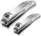 BESTOPE Cortauñas Profesional Set de 2, Cortauñas y Cortauñas de acero inoxidable, Cortauñas de manicura con lima