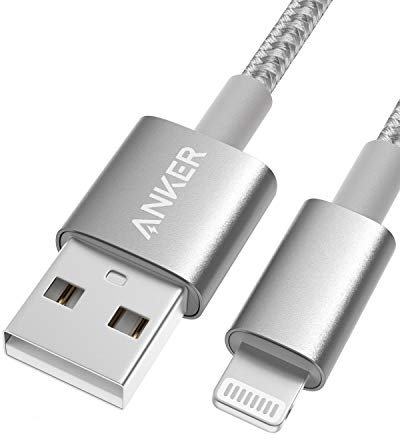 Anker 6 ft Lightning Cable, Premium Nylon USB-A to Lightning Cable, MFi Certified iPhone Charger for iPhone SE/Xs/XS Max/XR/X/8 Plus/7/6 Plus, iPad, and More