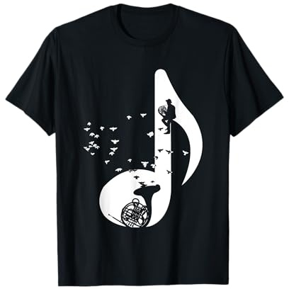 Horn Spieler Lehrer Geschenk Musiker Jagdhorn Waldhorn T-Shirt