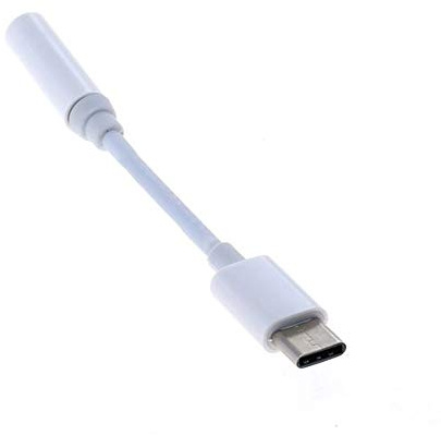Adaptateur Audio USB-C vers Jack stéréo 3,5 mm pour Huawei P20 | Huawei P20 Pro | Huawei Mate 10 Pro | Huawei Mate 10 Pro de Weiss - More Power +