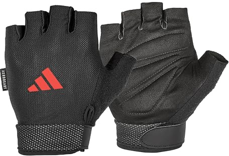 adidas Essentiella justerbara handskar Röd L