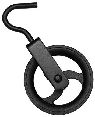 Umlenkrolle Flaschenzug Bauaufzug Heberolle Seilrolle Baurolle Vogelrolle Haken (140mm / 180Kg)