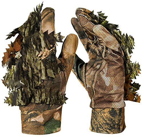 GUGULUZA 3D Camouflage Handschuhe Jagdhandschuhe Tarnhandschuhe Tarnung