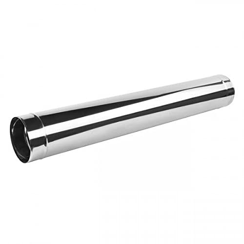 Stainless Steel Stove Pipe - Chimney Flue Liner - Rigid Multi Fuel - Size: 4, 5”, 6, 7, 8. (125mm / 5 (L - 330mm))