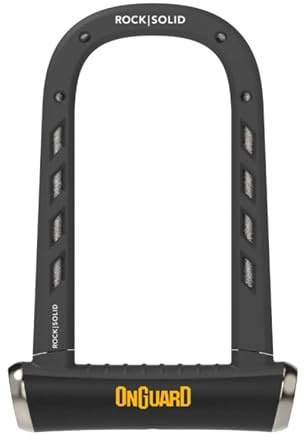 Onguard RockSolid 8590 D-Lock 175mmx90mm, 14mm Diameter Shackle, Diamond Sold Secure Rated