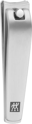 ZWILLING Nagelknipser (Für Fingernägel und Fußnägel, starke Hebelwirkung, leicht gebogene Schneide, hypoallergen), Premium, Silber, 60 mm