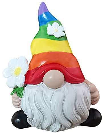 FIYSON Nain De Jardin Exterieur Noël Décoration, De Jardin avec Statue De Jardin en Résine Nain De Jardin Humour Rigolo pour Maison, Nain Statue Décoration Jardin Décoration Bureau