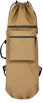 Dostear Cruiser Skateboard Rucksack Zubehör Longboard Tragetasche Kinder Tasche Skate Skater Erwachsene SchutzhüLle Khaki 110 cm x 32 cm
