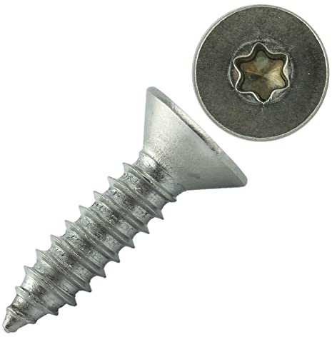 500 Stück 4X12 Vollgewinde mm Edelstahl A2 Spanplattenschrauben Torx - Vollgewinde - Holzbauschrauben mit Senkkopf Edelstahlschrauben