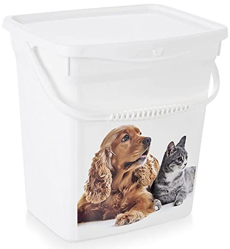 orion group Behälter Futtertonne Futterbehälter Tierfutterbehälter | Hundefutter Katzenfutter mit Tragegriff verschließbar 6 L