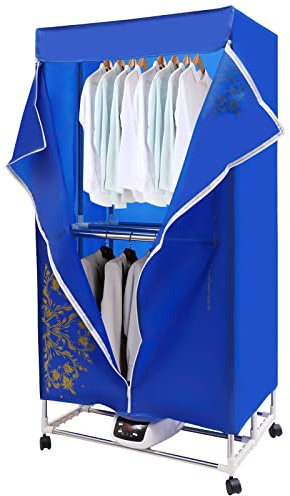 Froulaland Essiccatore Elettrico a Risparmio Energetico con Riscaldamento per La Casa 1500 W Asciugatura Rapida, Capacità 15kg per Casa Pannolino Armadio Asciugatrice con Telecomando