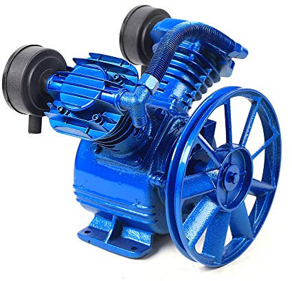 2200W Kompressor 2 Zylinder Luftkompressor 3PS Luftkompressor Pumpenkopf V-Typ Druckluft Verdichter Kompressor Aggregat Type für 250L / min 8bar