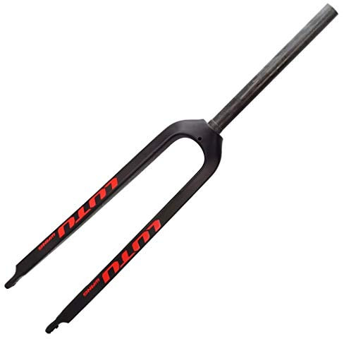 ITETONE Starre Fahrradgabel aus Kohlefaser 3K 26 27,5 29 leichte Vordergabel schwarz - ca. 650 g