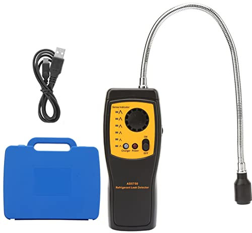 XTevu SMART SENSOR AS5750 Refrigerant Gas Leakage Tester Portable Leak Detector High Sensitive Halogen Gas Detecto USB Rechargeable Halogen Leak Detector