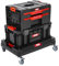 XL Werkzeugtrolley, Werkstattkoffer Set, Werkstattwagen Set ausQ-Brick Serie mit viel Zubehör! B x T x H in cm: 53 x 38 x 98 cm ! Der mobile Alleskönner - Privat & Gewerbe (SET 12)