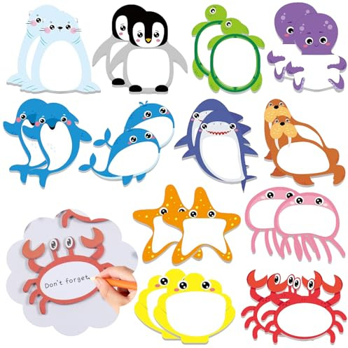 24Pack Haftnotizen, Kleine Haftnotizen Kinder, Cartoon Tier Haftnotiz, Niedliche Mini-Haftnotizen, Schulsachen, TierföRmiger Haftnotizblock Ideal BüRo, Geschenke Kinder, Mitgebsel Kindergeburtstag