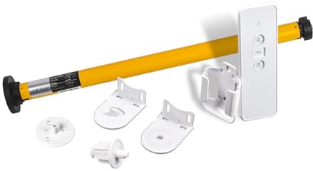 AM22 Bluetooth Smart Roller Shade Motor Kit - for 32mm Tube, No Hub Required for App/Remote Control, Rechargeable, Alexa Compatible with Tuya Gateway, Easy Install with Adjustable Brackets