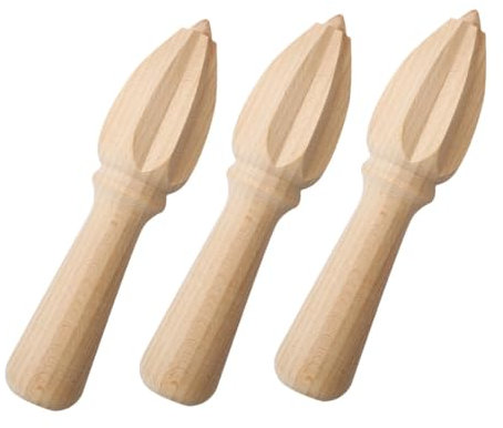 VINTORKY 3pièces Presse Agrumes Bois Extracteur Manuel De Jus De Citron Et Orange Design Portable Pour Cuisine Et Restaurant