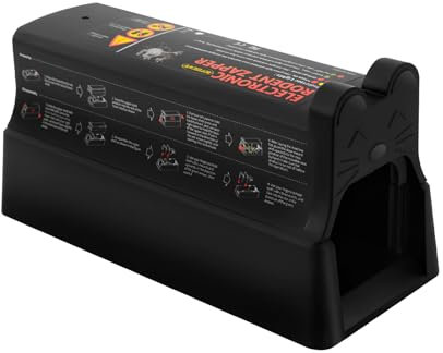 HarBin-Star - Elektrische Rattenfalle, 220V Elektrische Mäusefalle, Elektrische Rattenfalle Outdoor, für Mäuse Kastenfalle, 27.5 x 11.9 x 12.5cm