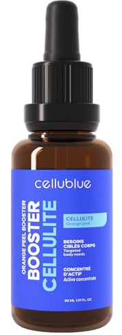 Booster Concentré Anti-Cellulite Cellublue – Hautement dosé en caféine, Réduction rapide de la cellulite – Booster de crème, formule naturelle et efficace