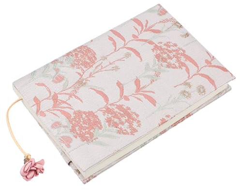 HOUDERCO Stoff Buchhülle A5 Mit Praktischem Lesezeichen Weiche Buchhülle Zum Schutz Von Lehrbüchern Und Taschenbüchern Scrapbook Schutzhülle Für Bücherliebhaber