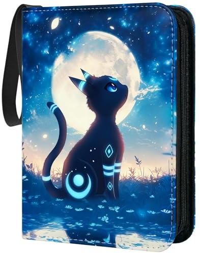 Álbum de recortes para tarjetas, álbum de entrenador, álbum de tarjetas, resistente al agua, colección de álbumes, 400 bolsillos, cuadernos para tarjetas coleccionables, Blanco azul