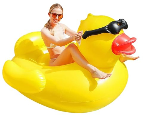 Gonfiabile Enorme,Grande Lettino Gonfiabile a Forma di Papera per Piscina | Giochi Acquatici Per Ricreazione Estiva In Piscina Giardino Lago Eventi Carnaval