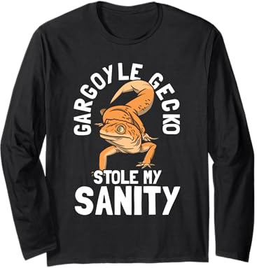Gargoyle Gecko Reptile Lover | Funny Lizard Pet Owner Long Sleeve T-Shirt