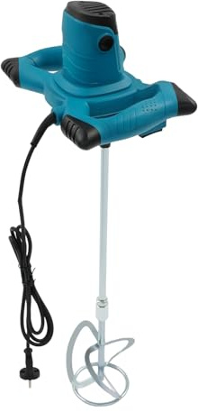 Miscelatore per calcestruzzo da 2400 W, miscelatore elettrico per cemento, controllo della velocità a 6 livelli, adatto per miscelare mangimi, vernici, colla, detriti, gesso, cemento