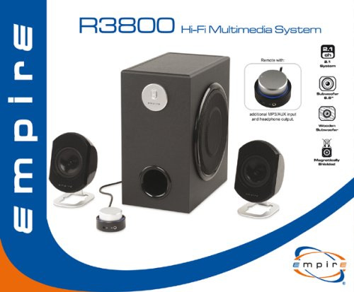 EMPIRE SPEAKER PER PC 64W RMS BLACK WHITE