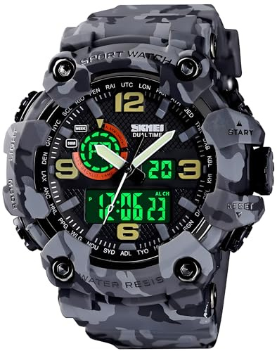 Gosasa Men's Watches Multi Function Military S-Shock Sports Watch LED Digital Waterproof Alarm Watches