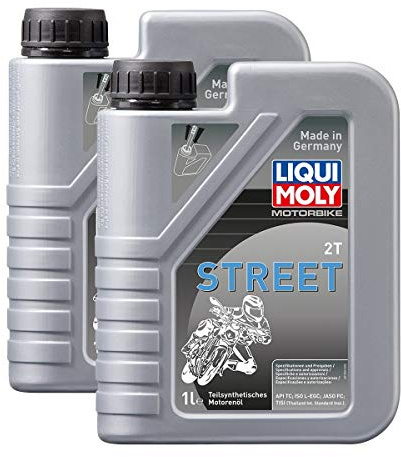 2x LIQUI MOLY 1504 Motorbike 2T Teilsynthetisch Scooter Street Roller Motoröl 1