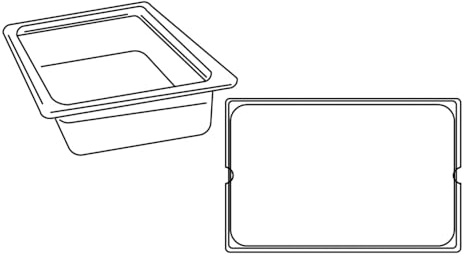 Bacinella Gastronorm 1/1-12.5 L. 53X32,5X10 Cm Trasparente Policarbonato - 1 Unità