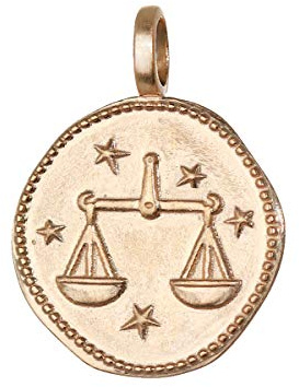 NKlaus Kettenanhänger Sternzeichen Steinbock 750er Gelbgold Ø 16mm 1 Stück | 1,5mm stark; ca. 2g; Öse innen 2,4x3,9mm
