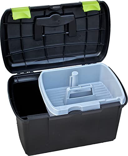 Euroriding Putzbox Arrezzo in schwarz/Pistazie