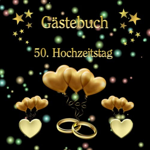 Fotoalbum & Gästebuch zum 50. Hochzeitstag Goldene Hochzeit Hochzeitstagebuch Geschenkidee Goldhochzeit Hochzeitsalbum Erinnerungsbuch ... 100 Seiten Bullet Journal Notizbuch 004