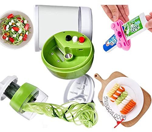 Affettatrice a spirale per patate, ravanelli, zucchine, spaghetti, cetriolo, Zoodles Zuchini, Zuccini, affettatrice a spirale