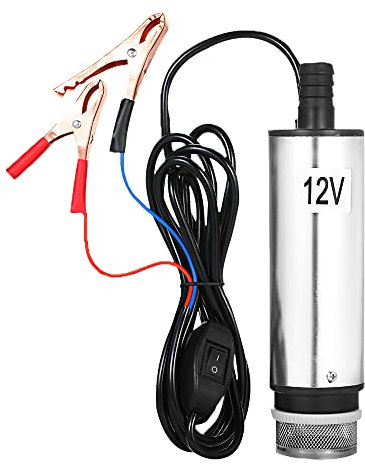 Bomba de Agua Sumergible Weytoll Bomba diésel sumergible Bomba Sumergible de 12V/24V CC para Bombear Agua de Aceite, Reabastecimiento de Combustible con Pantalla de Filtro