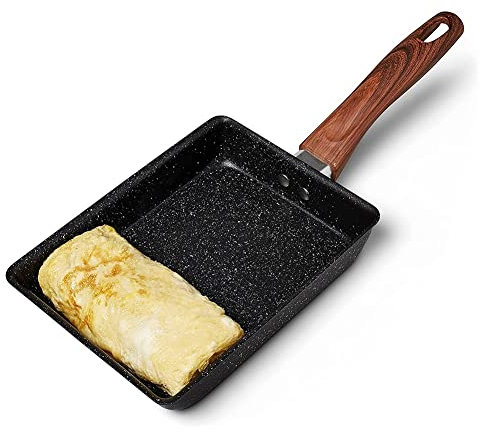 Tamagoyaki Japanese Omelette Pan, Square Egg Pan with Non-Stick Coating for Making Omelettes or Pancakes