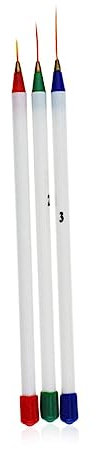 minkissy 3pièces Stylo Ongles Pull Pen Blanc Stylo Ligne Nail Art Fin Et Outils Réutilisables Pour Peinture Et Dessin De Fleurs Pour Manucure Professionnelle Domicile