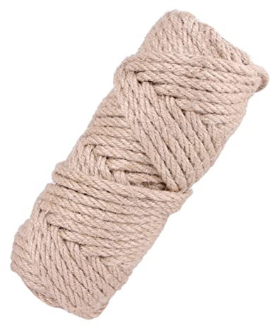 Amosfun 30m Cat Scratcher Rope Sisal Claw Sharpening Toy for Kitten Plaything at Home