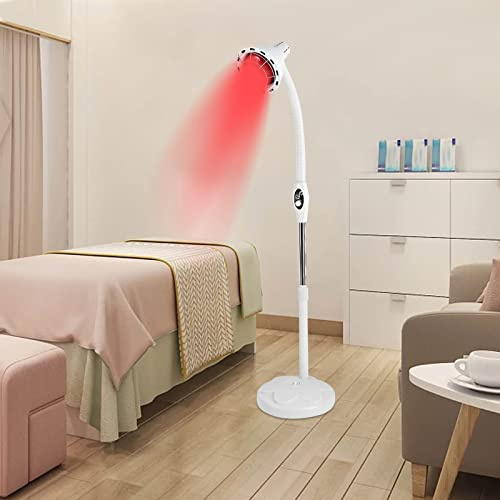 Biggittig 275W Infrarotlampe,Infrarot Wärmelampe Rotlicht mit Halterung Wärmelampe Infrarotstrahler,Wird verwendet, um Arthritis und Muskelschmerzen zu lindern.
