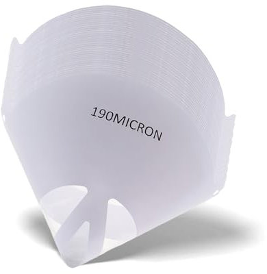 Tilswall Lacksiebe, 50 Stück mit 190 µm, Filtert zuverlässig Fremdteile, Einweg Lackfilter für alle handelsüblichen Lacke, Wasser- und lösemittelfestes Feinsieb, Hochwertiges Lackierzubehör