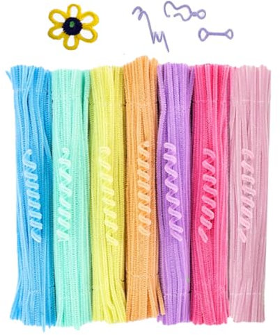100 Stück Pfeifenreiniger Chenilledraht,30CM Pfeifenputzer Bunt zum Basteln,Biegeplüsch Kunst Pfeifenputzer Bunt Bastelset Bendable Pipe Cleaner für DIY Projekte und Dekorieren(Macaron-Farbe)