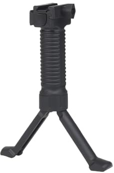 Rail Rifle Foregrip,Regolabile in altezza Ergonomico Maniglia Frontale a Due Gambe, Tattico Militare Fore Grip Pod